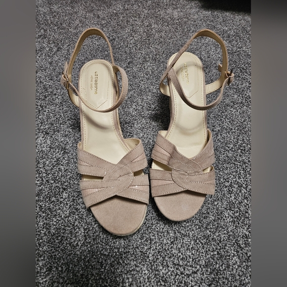 Womens Liz Claiborne wedge sandles size 9.5 - Picture 4 of 6